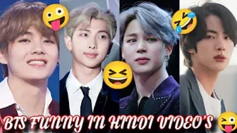 BTS TIK TOK FUNNY MOMENTS IN HINDI VIDEO'S ????#btsbutter #funnymument #comedy #bts ????????