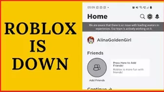 Is Roblox DOWN? Error: "We are aware that there is an issue with loading avatars in experiences