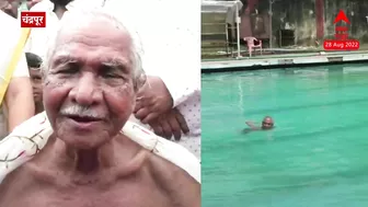 85 Year Old Man Doing Yoga :कृष्णाजी नागपुरे यांची इंडिया बुक ऑफ रेकॉर्ड्समध्ये नोंद...