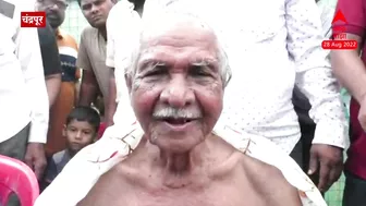 85 Year Old Man Doing Yoga :कृष्णाजी नागपुरे यांची इंडिया बुक ऑफ रेकॉर्ड्समध्ये नोंद...