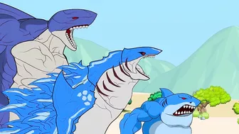 EVOLUTION of SKELETON vs SHARKZILLA: If Boundary Changes??| Godzilla Cartoon Compilation