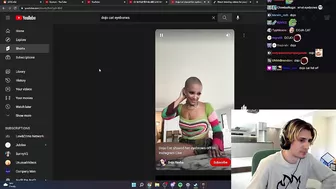 xQc reacts to Doja Cat shaving her eyebrows on Instagram Live