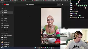 xQc reacts to Doja Cat shaving her eyebrows on Instagram Live