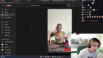 xQc reacts to Doja Cat shaving her eyebrows on Instagram Live