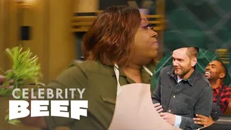 Justin Sylvester & Loni Love Start a FOOD FIGHT on Celebrity Beef | Celebrity Beef | E!