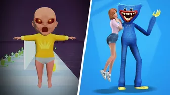 Yellow Baby vs Huggy Evolution - New Android Games Gameplay Trailer