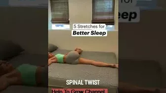 5 Stretches For Better Sleep????????‍♂️ #Shorts