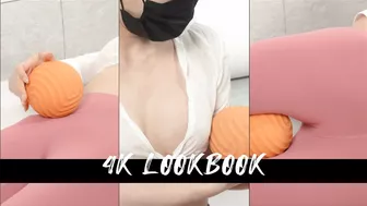 #62 마사지볼을 이용한 스트레칭 룩북/ massage therapy stretching/Korean lookbook that you can't see anywhere