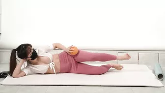 #62 마사지볼을 이용한 스트레칭 룩북/ massage therapy stretching/Korean lookbook that you can't see anywhere