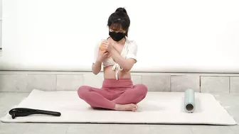 #62 마사지볼을 이용한 스트레칭 룩북/ massage therapy stretching/Korean lookbook that you can't see anywhere