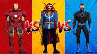 SUPERHERO COLOR DANCE CHALLENGE Ironman vs Doctor Strange vs Mr Fantastic