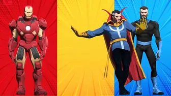 SUPERHERO COLOR DANCE CHALLENGE Ironman vs Doctor Strange vs Mr Fantastic