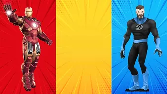 SUPERHERO COLOR DANCE CHALLENGE Ironman vs Doctor Strange vs Mr Fantastic