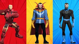 SUPERHERO COLOR DANCE CHALLENGE Ironman vs Doctor Strange vs Mr Fantastic