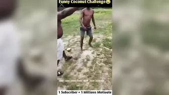 Funny Coconut Challenge ???????? || #shorts