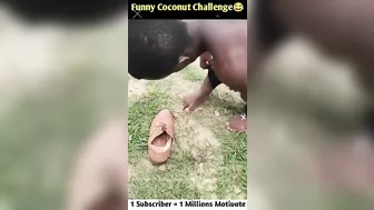 Funny Coconut Challenge ???????? || #shorts