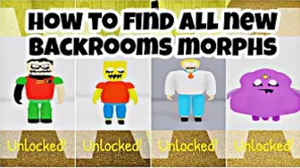 [NEW] BACKROOMS MORPHS | HOW TO FIND ALL 5 NEW BACKROOMS MORPHS ROBLOX