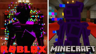 Glitch in Roblox Doors Vs in Minecraft