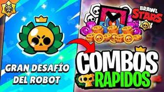 NUEVO DESAFIO DEL GRAN ROBOT EN BRAWL STARS | COMBOS - MAPAS Y RECOMPENSAS | GANA FACIL