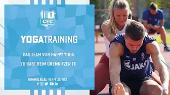 Chemnitzer FC | Trainingseinheit mit dem Team von Happy Yoga