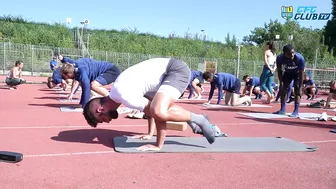 Chemnitzer FC | Trainingseinheit mit dem Team von Happy Yoga