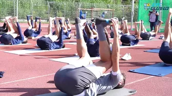 Chemnitzer FC | Trainingseinheit mit dem Team von Happy Yoga