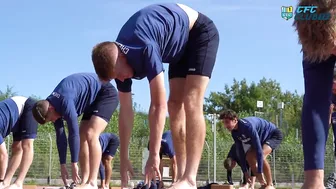 Chemnitzer FC | Trainingseinheit mit dem Team von Happy Yoga