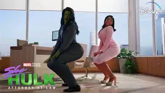 She-Hulk & Megan Thee Stallion - Twerking Scene | Marvel Studios' She-Hulk : Attorney at Law S01 E03