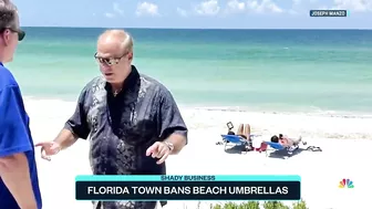 Florida Residents Push Back On Town's Beach Umbrella Ban