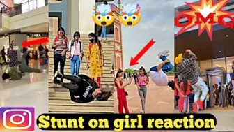 Stunt on girl reaction ???????? // instagram viral reels video // @As fitness lover