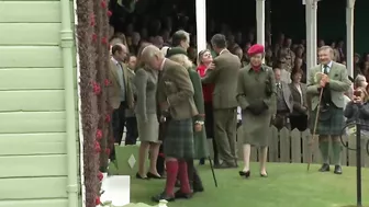 Prince Charles Opens Jubilee Archway at the Highland Games