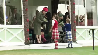 Prince Charles Opens Jubilee Archway at the Highland Games