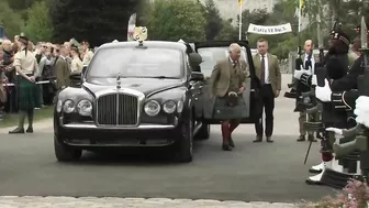 Prince Charles Opens Jubilee Archway at the Highland Games