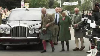 Prince Charles Opens Jubilee Archway at the Highland Games