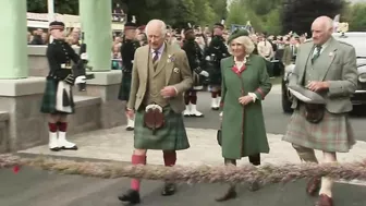 Prince Charles Opens Jubilee Archway at the Highland Games