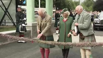 Prince Charles Opens Jubilee Archway at the Highland Games