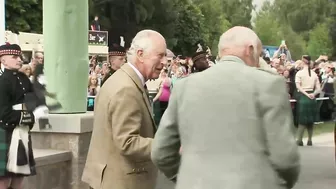 Prince Charles Opens Jubilee Archway at the Highland Games