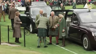 Prince Charles Opens Jubilee Archway at the Highland Games