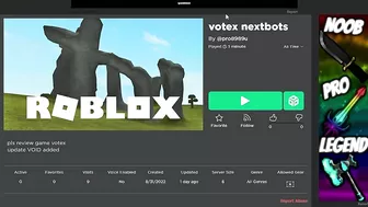 Playing YOUR FAN MADE Nextbots Games... [ROBLOX]