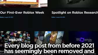 Roblox REMOVED their HISTORY?