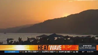 Beachgoers encounter hot temperatures at beach