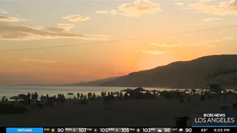 Beachgoers encounter hot temperatures at beach