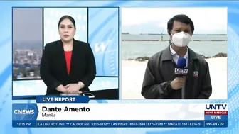 Tambak na basura, naipon sa dolomite beach sa Manila Bay matapos ang bagyo