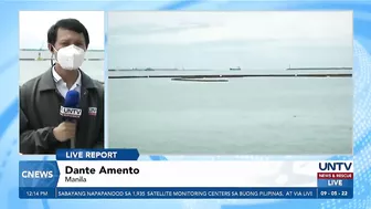 Tambak na basura, naipon sa dolomite beach sa Manila Bay matapos ang bagyo