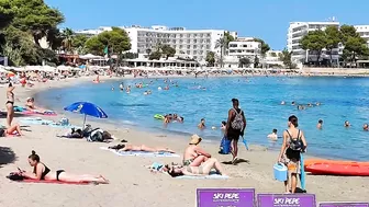 Ibiza Best Beaches |Es Canar Beach At September 2022|Waves sound|Relaxing Beach Ibiza