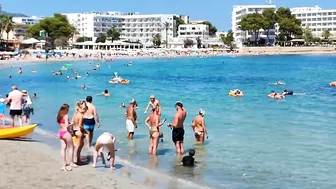 Ibiza Best Beaches |Es Canar Beach At September 2022|Waves sound|Relaxing Beach Ibiza