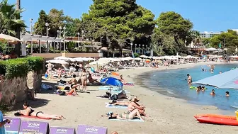 Ibiza Best Beaches |Es Canar Beach At September 2022|Waves sound|Relaxing Beach Ibiza