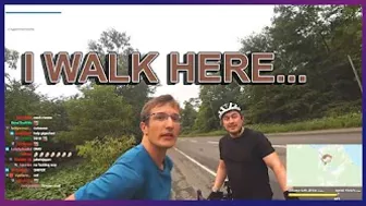 Chris and Connor Meet the Gigachad Walker | IRL Charity Cycling Stream in Japan