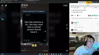 xQc reacts to Kanye posting on Instagram