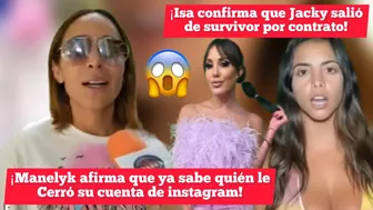 #Manelyk afirma que ya sabe quien le cerró su cuenta de Instagram! • ¡Isa Castro y Jacky!